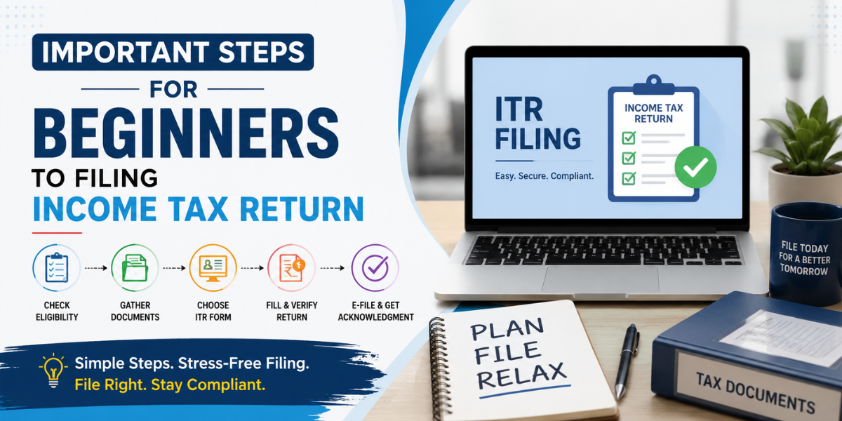You are currently viewing Important Steps for Beginners to Filing Income Tax Return